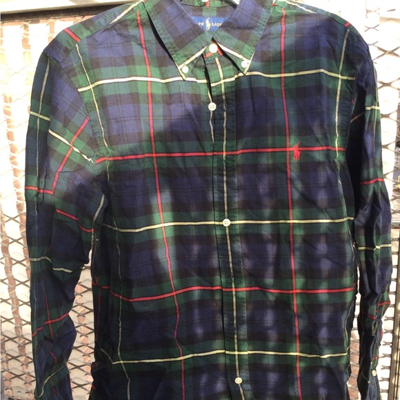 Polo Ralph Lauren Other - Ralph Lauren Classic Fit Button Down- Blue, Red, Yellow, Green Plaid